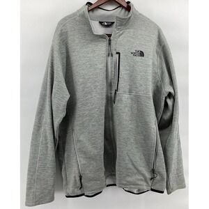 The North Face Men's Canyonlands Full-Zip fleece jacket in a light gray XXL